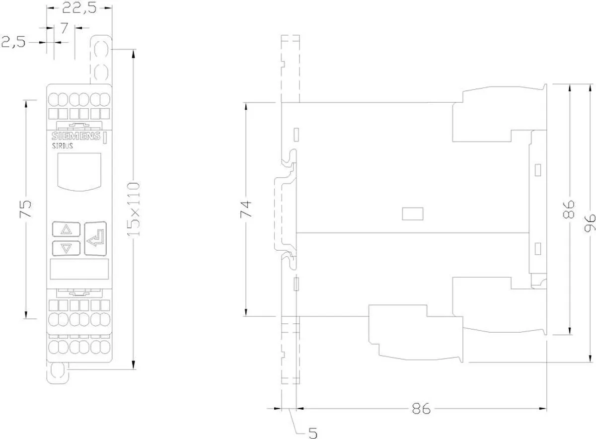 Siemens 3UG4622-2AW30 Stroombeveiligingsrelais