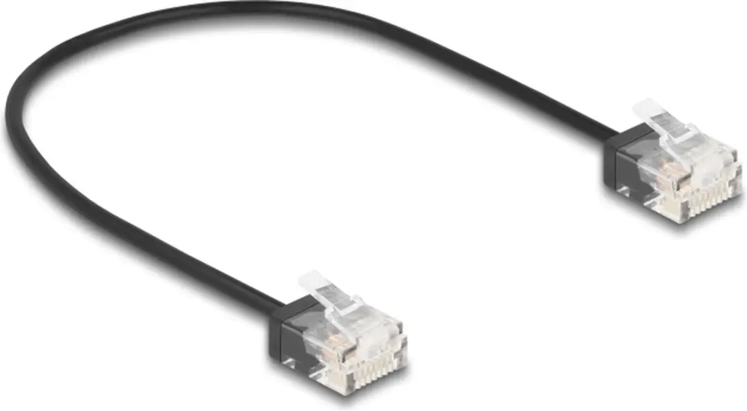 Delock RJ45 Cat.6 UTP Kabel 0.3m - Zwart