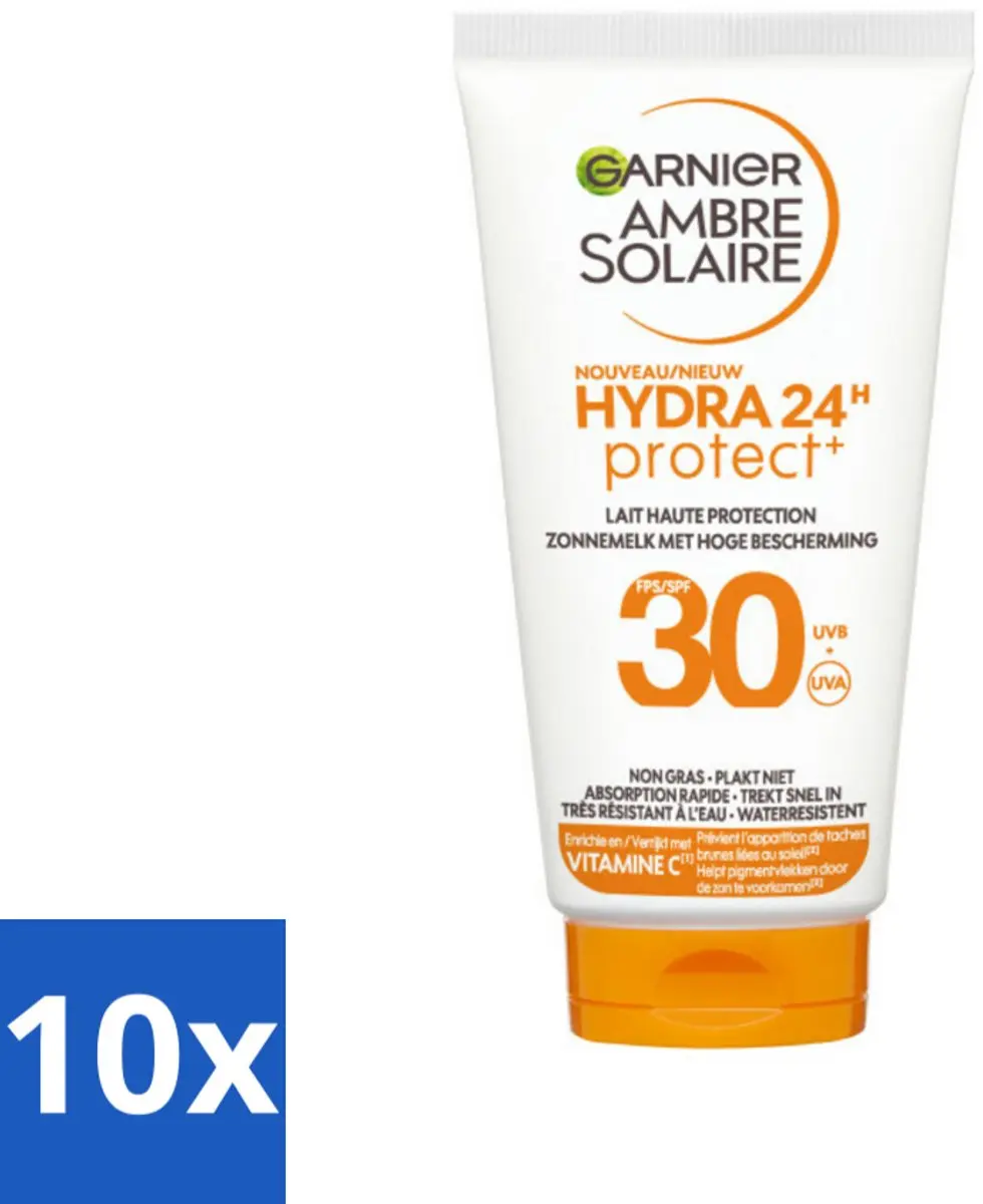 Garnier Ambre Solaire Hydra 24H SPF 30 Zonnebrandcrème 500ml