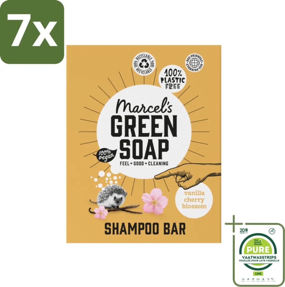Marcel's Green Soap Shampoobar Vanilla & Cherry Blossom