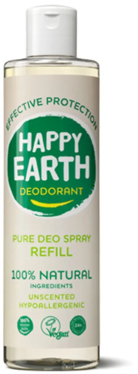 Happy Earth Deodorant Spray Navulling 300ml - Unscented