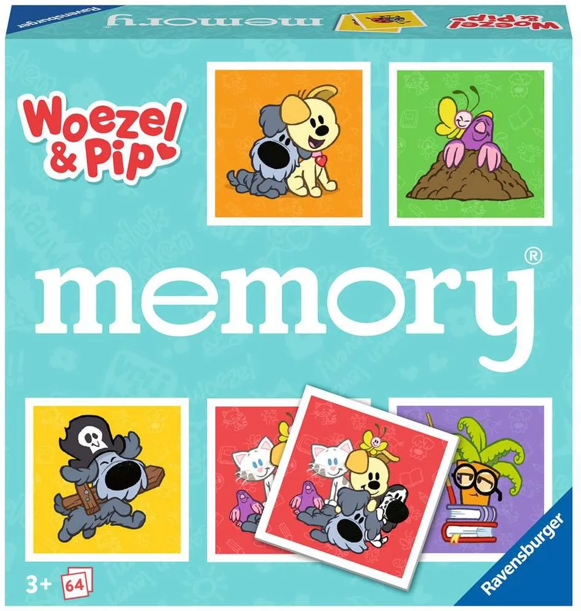 Ravensburger Woezel & Pip Memory Kaartspel 22382