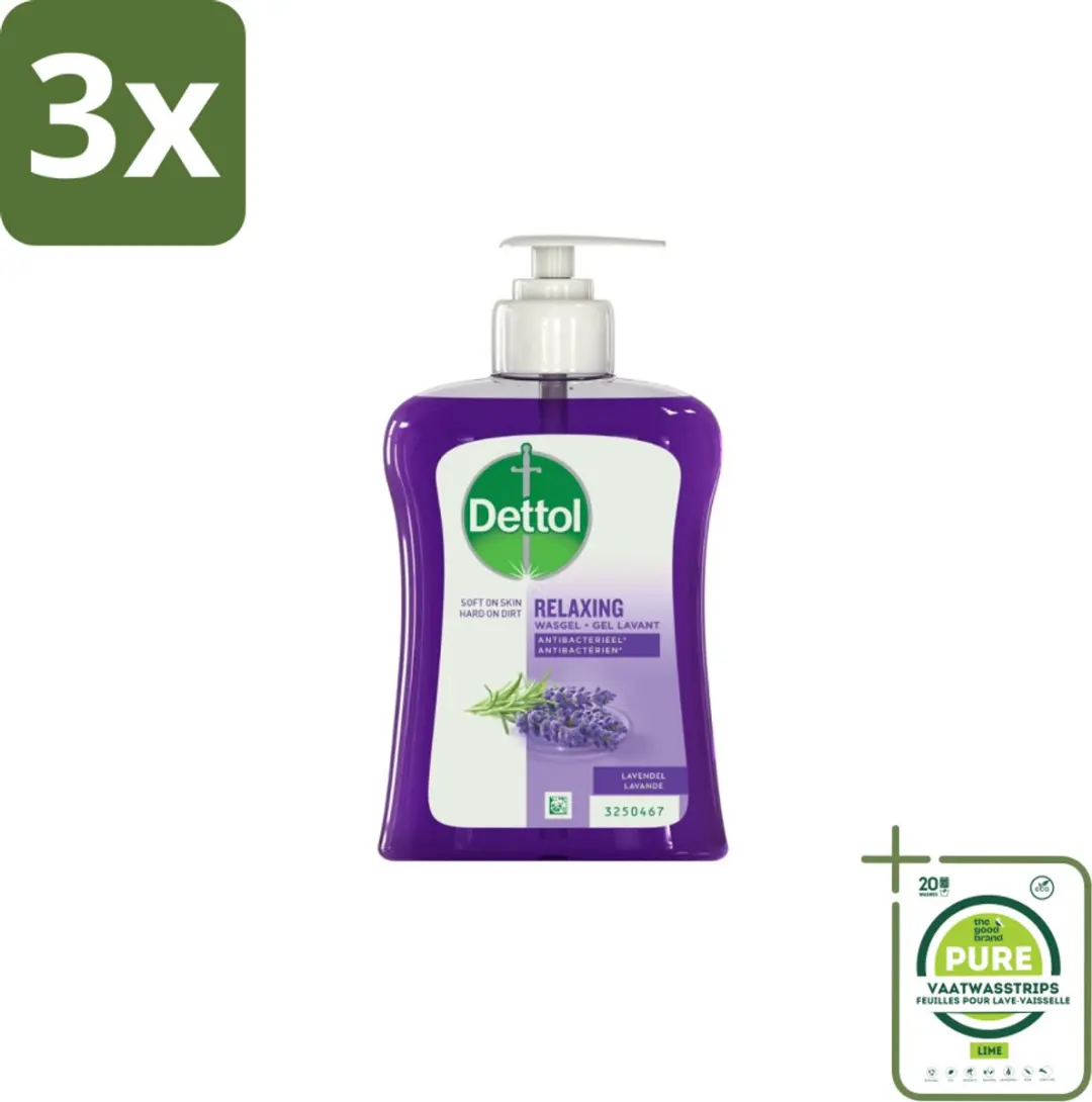 Dettol Handzeep Soothe Lavendel & Vioolbloesem 750ml - 3 Stuks