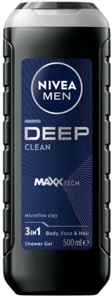 NIVEA MEN Deep Clean Douchegel 1000ml - 2 Stuks
