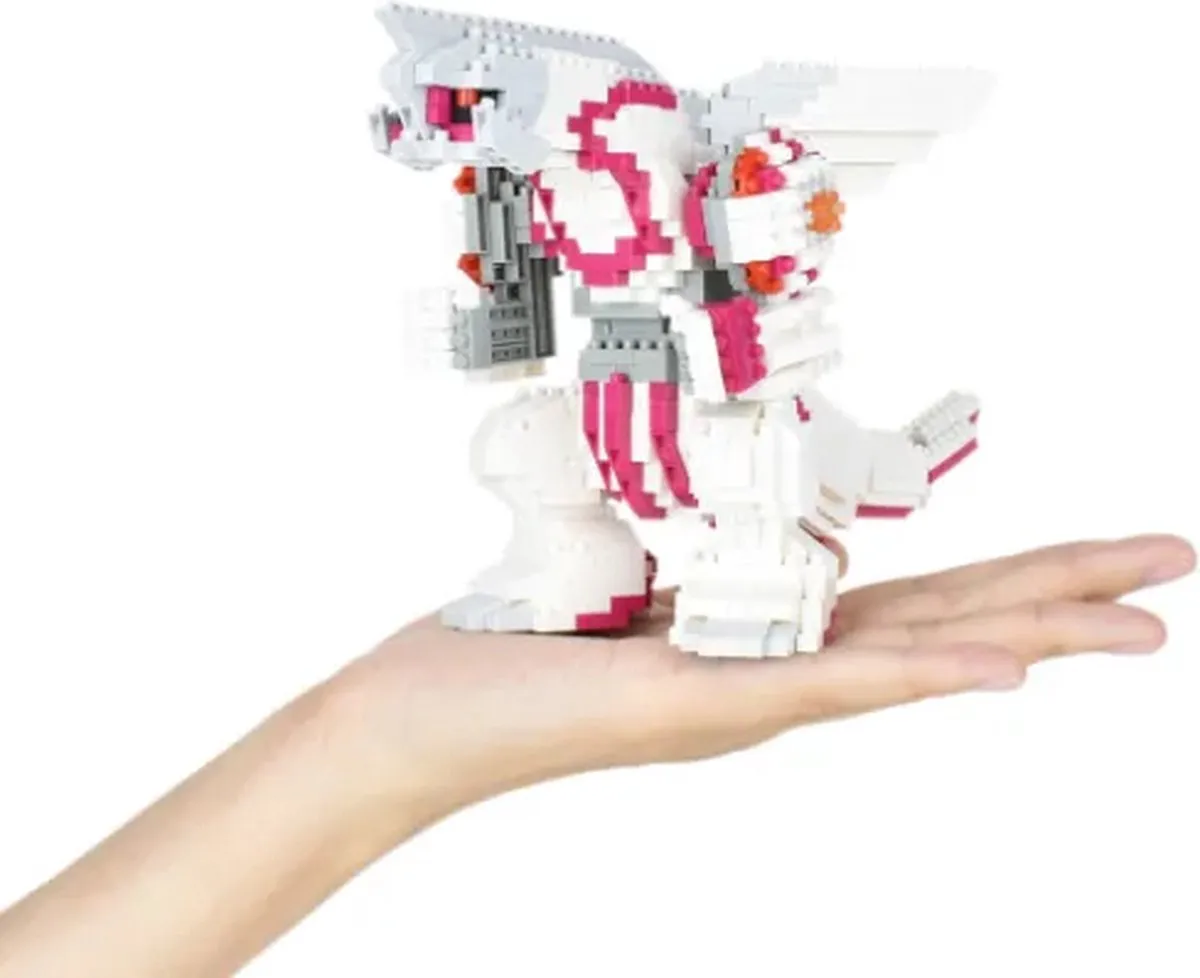 Bandai Namco Nanoblock Palkia Deluxe NBPM-095 - 1050 Stukken - Wit - afbeelding 3 van 6