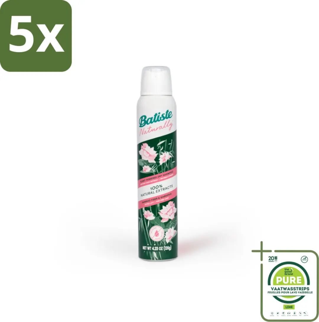 Batiste Naturally Bamboo & Gardenia Droogshampoo 200ml