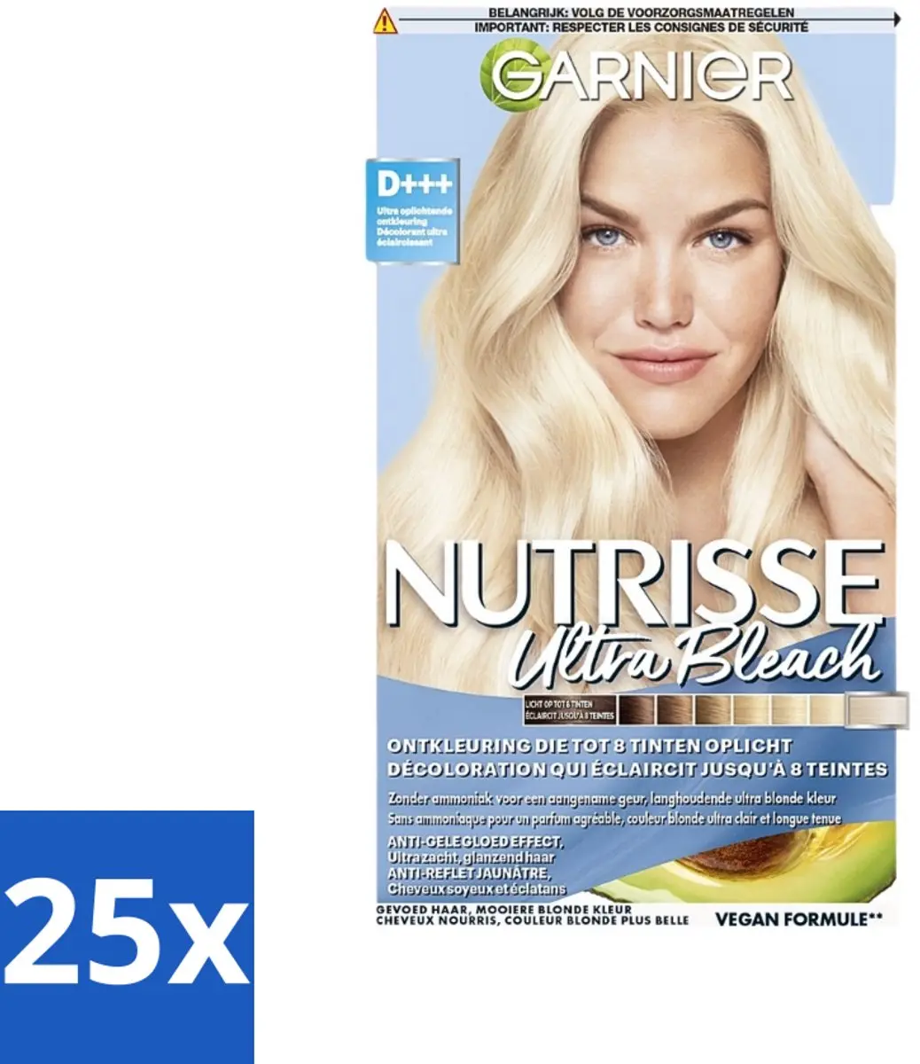 Garnier Nutrisse Ultra BLonde D+++ Ontkleuring 25 Stuks