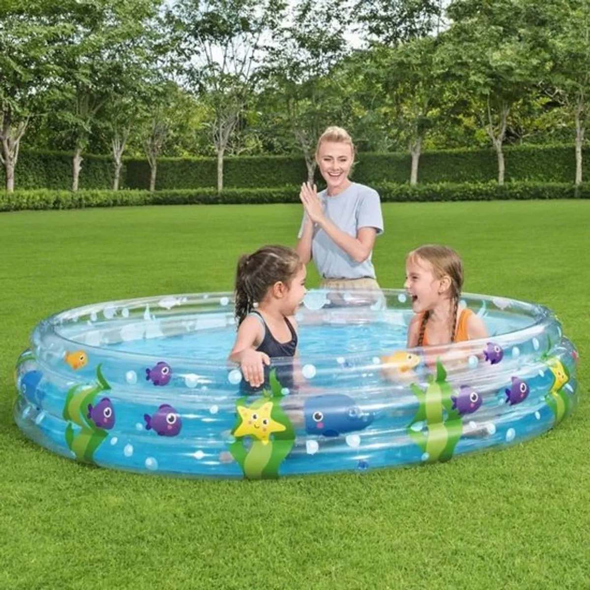 Bestway Kinderbad Rond Onderwaterleven 183cm - Multi - afbeelding 2 van 3