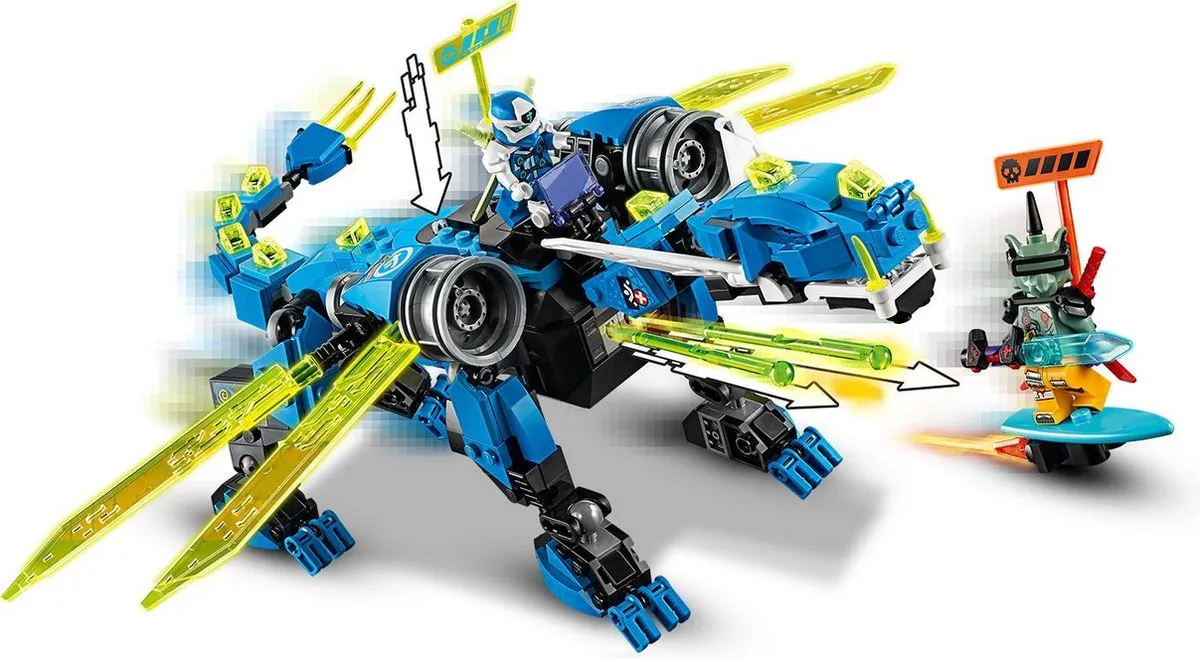LEGO Ninjago Jay's Cyberdraak 71711 - Blauw