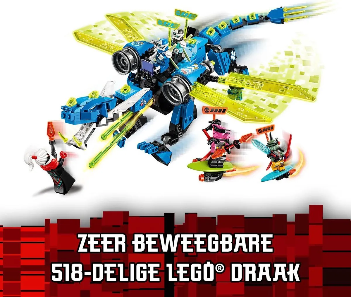 LEGO Ninjago Jay's Cyberdraak 71711 - Blauw