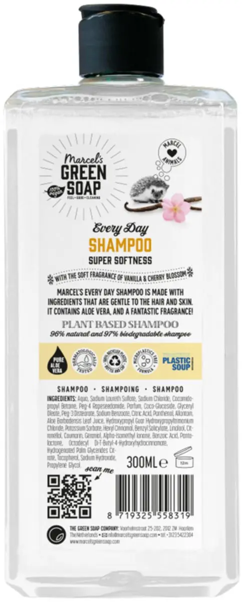 Marcel's Green Soap - Douchegel - Vanille & Kersenbloesem - Verzorgend & zacht - 300 ml - 1 stuk