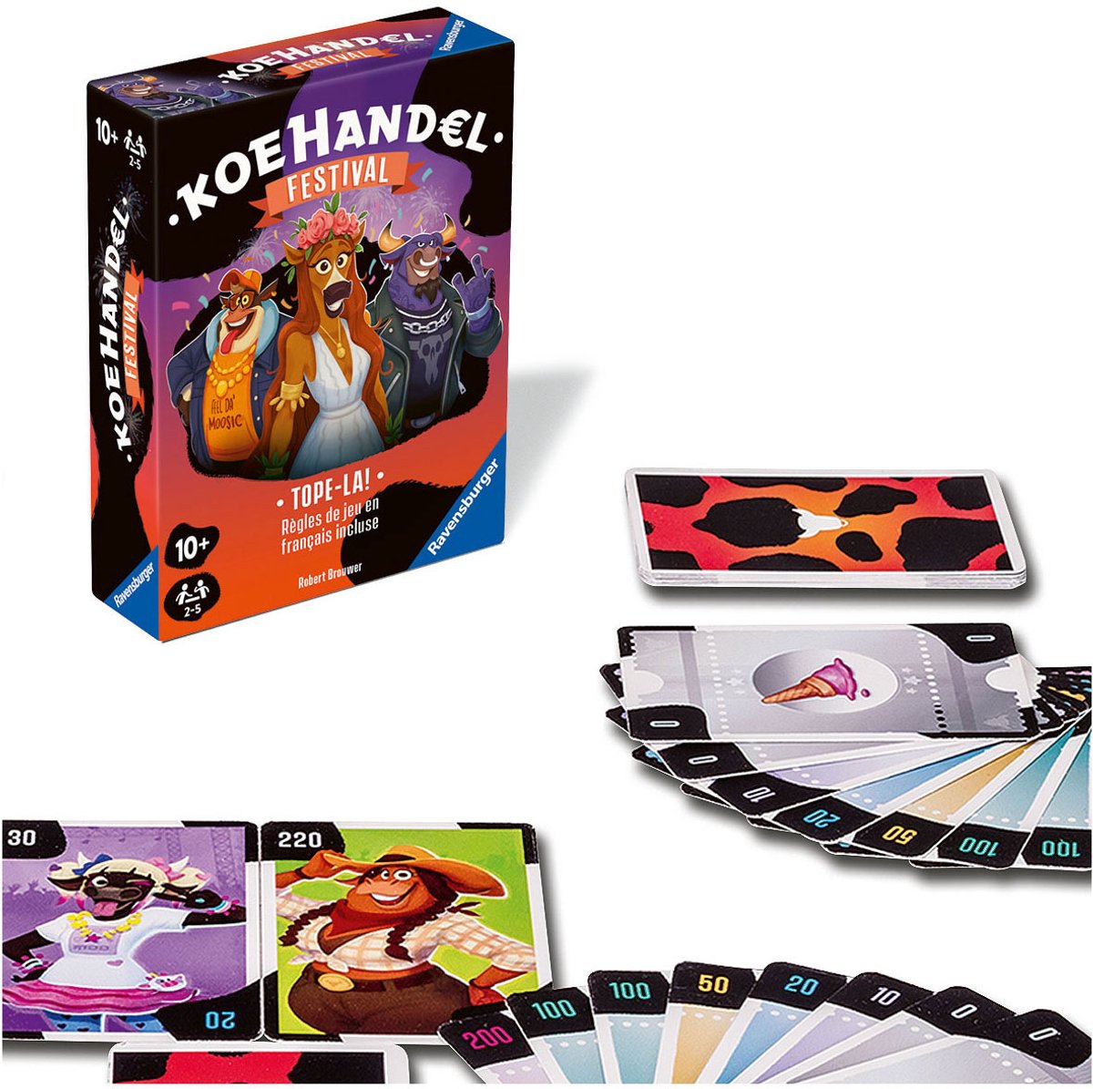 Ravensburger Koehandel Festival - Kaartspel | Snel en Tactisch Onderhandelingsspel