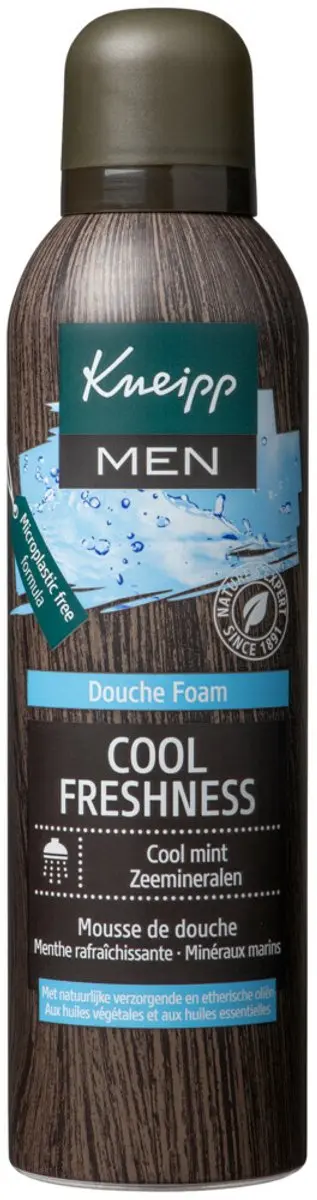Kneipp - Douche schuim - Men Cool Freshness - Frisse geur - 200 ml - Bulkverpakking - 3 stuks