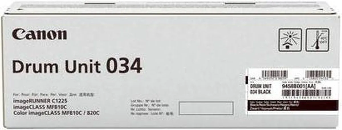 Canon 034 Drum Unit - 32.500 pagina's - Zwart/Oranje