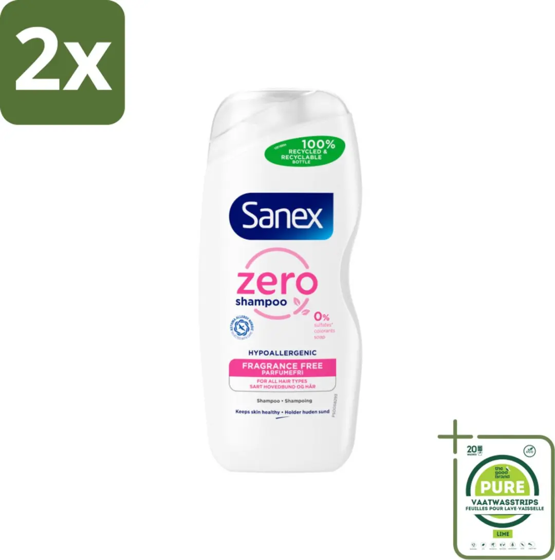 Sanex Zero% Shampoo Normaal Haar 500ml