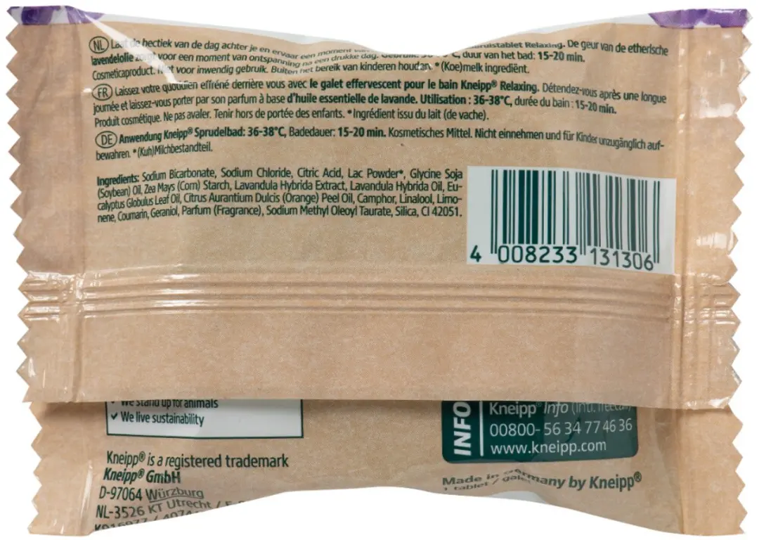 Kneipp Badbruistablet Lavendel - 20 Stuks