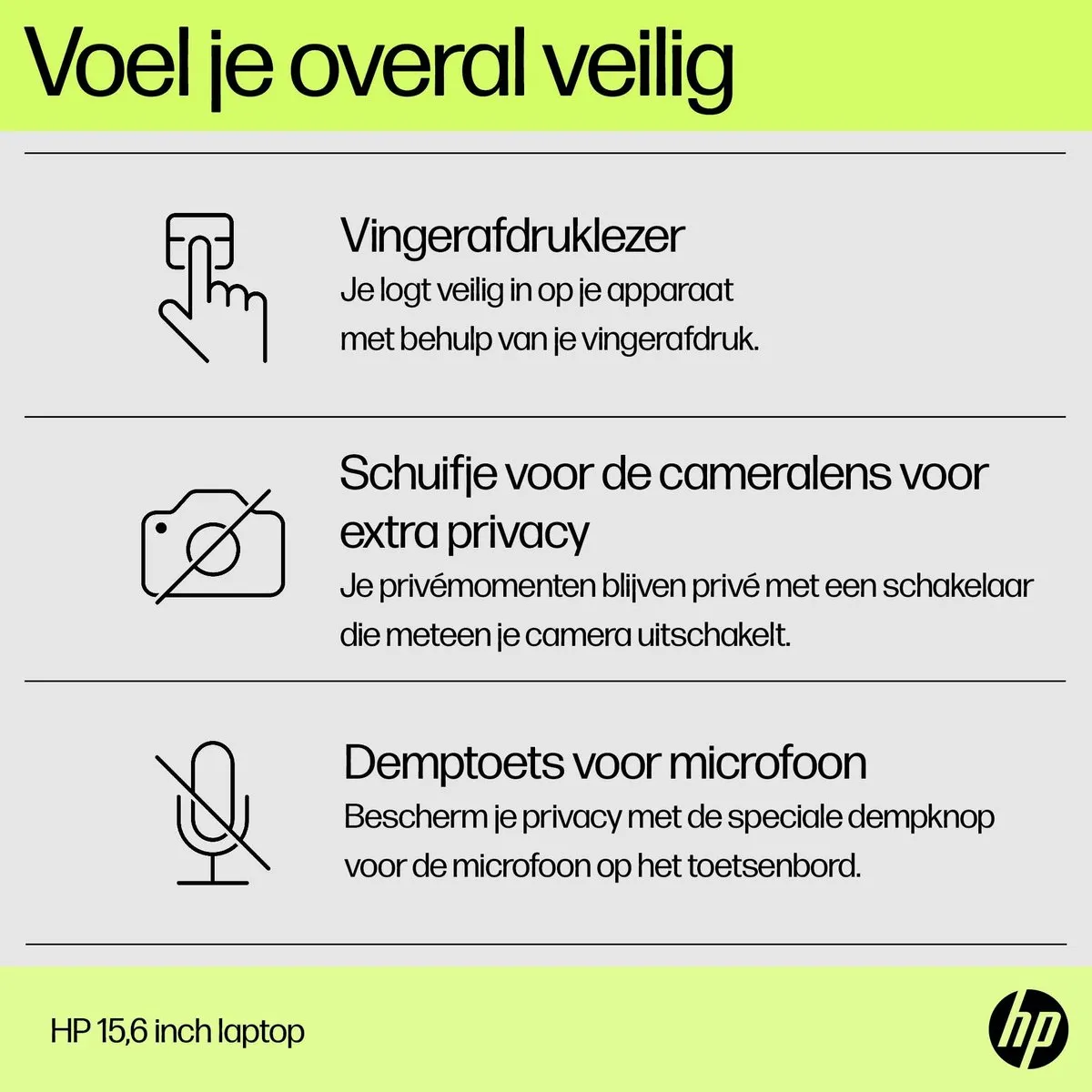HP Pavilion 15 BN0M8EA Laptop - i7-1355U 16GB 1TB SSD 15,6" Full HD - Zilver