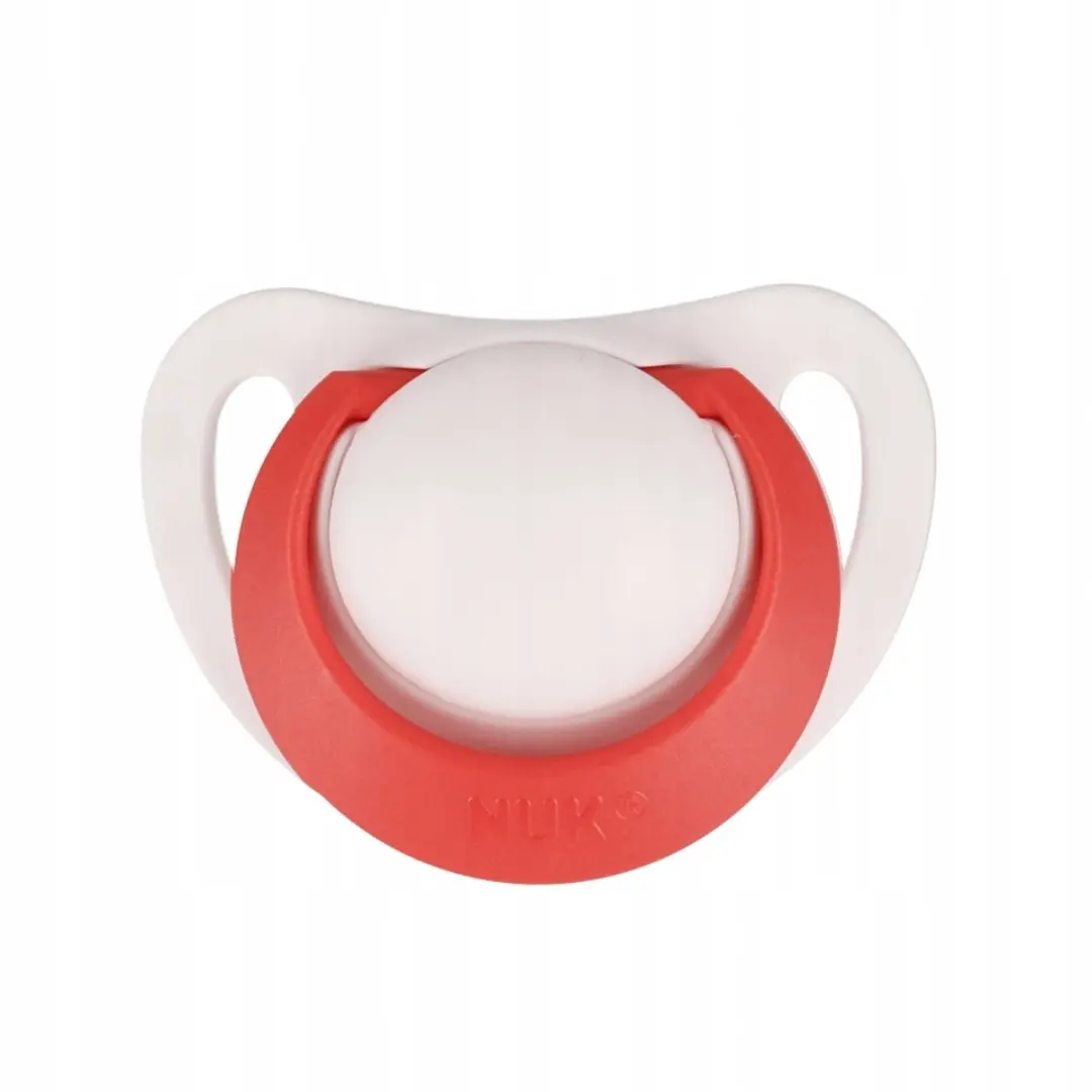 NUK Siliconen Speen 6-18m Ster - Geel/Rood - 2 Stuks