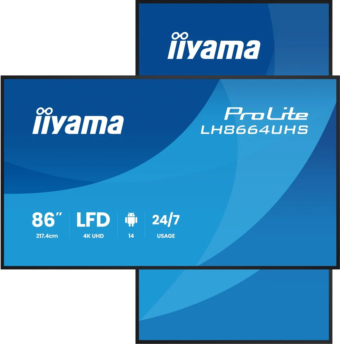 iiyama LH8664UHS-B3AG Digitale Signage 85.6" 4K - Zwart