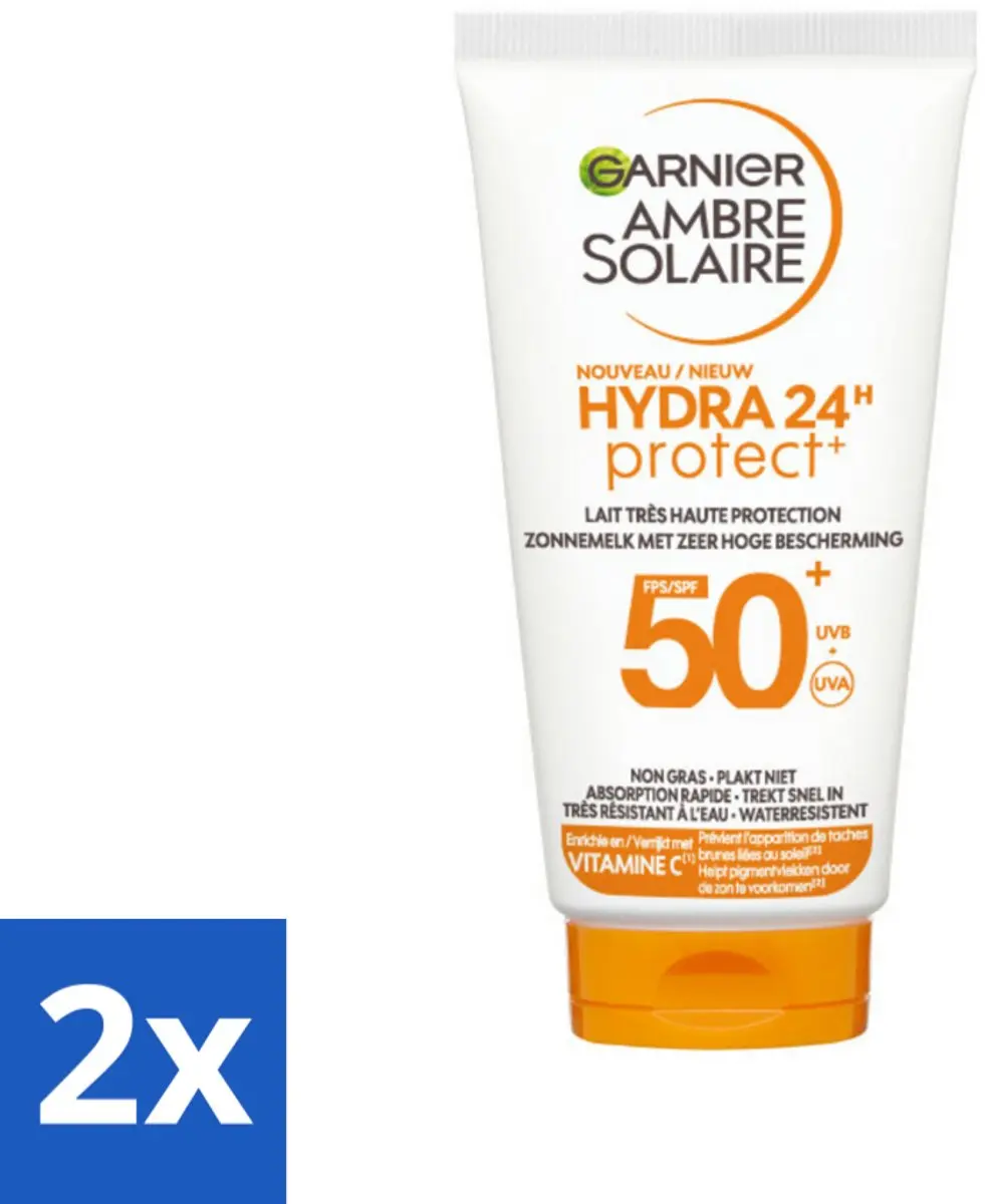 Garnier Ambre Solaire Hydra 24H SPF 50+ Zonnebrandcrème 100ml