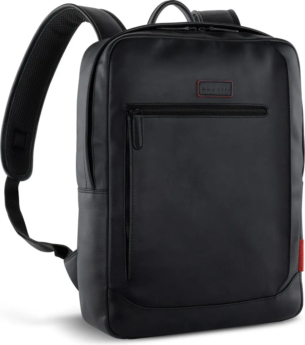 Bugatti Clark Backpack Rugzak 49235401 - 12 inch - Zwart - afbeelding 6 van 6