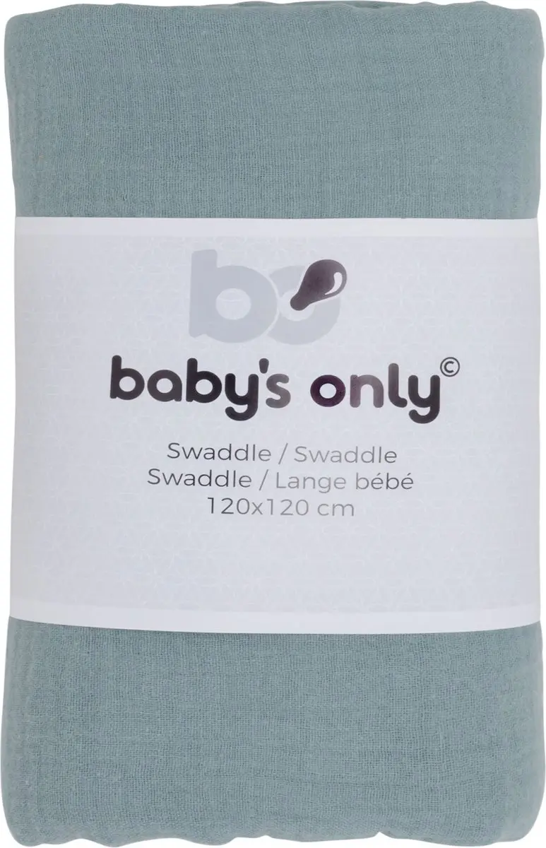 Baby's Only Inbakerdoek Breeze Stonegreen 120x120cm