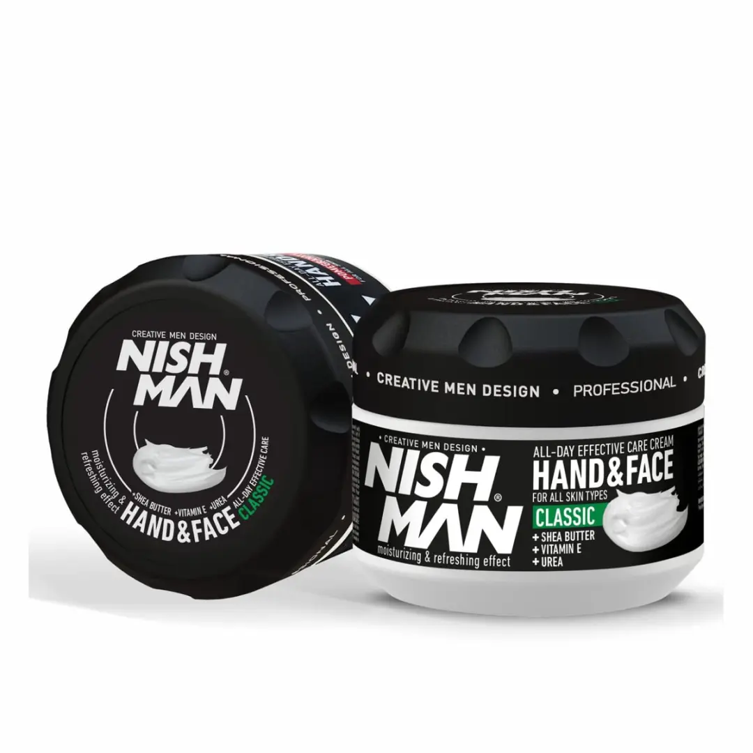Nishman Hand & Face Cream Classic 300ml, Vitamine E crème voor heren dagelijks
