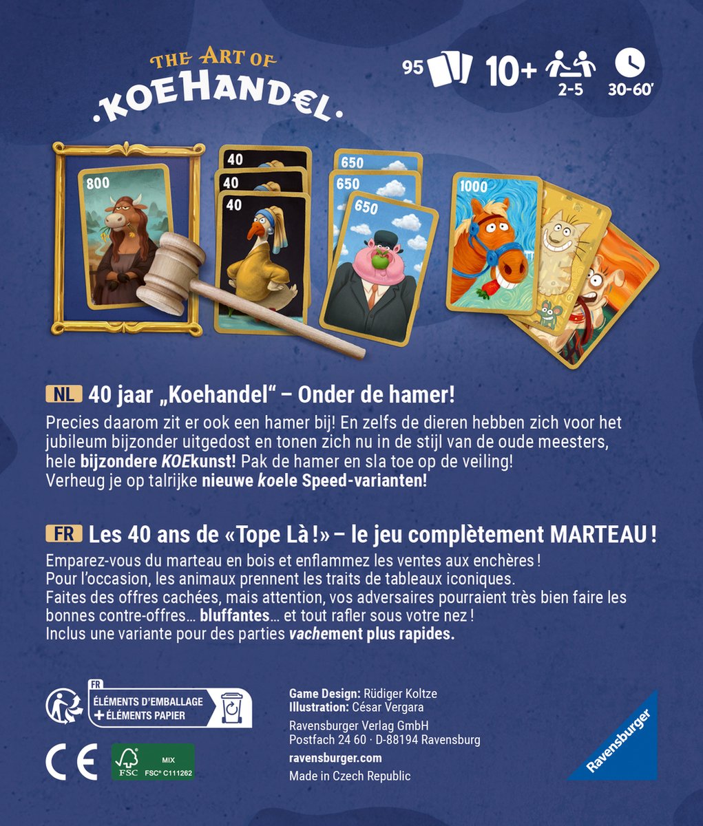 Ravensburger - Koehandel 40 Jaar - Bordspel - Jubileumeditie