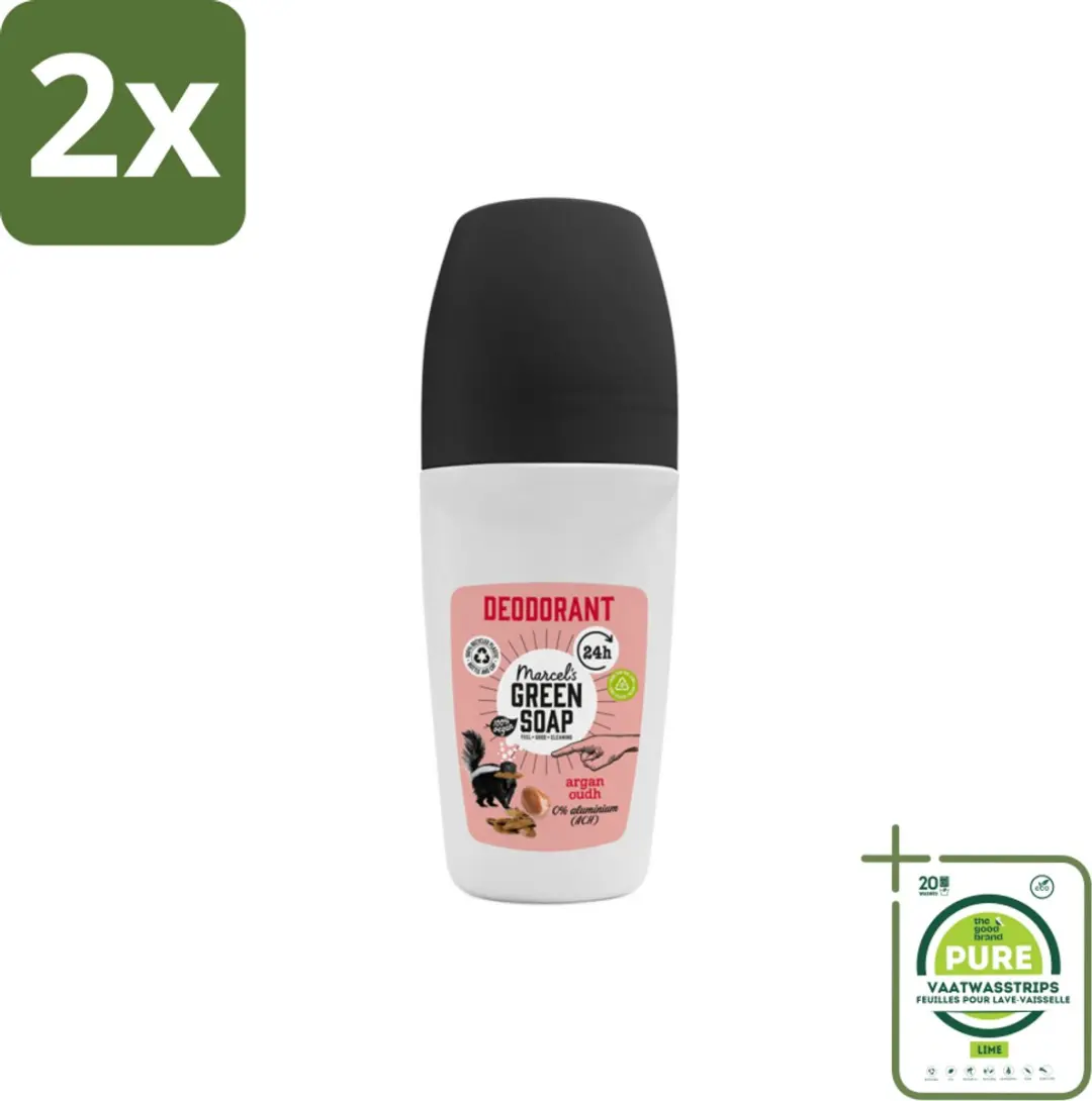 Marcel's Green Soap Deodorant Roller Argan & Oudh 50ml