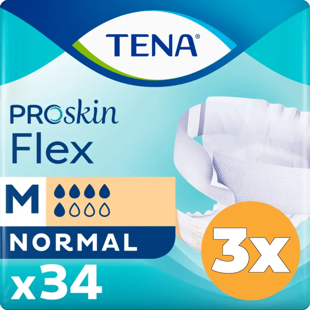 TENA Proskin Flex Normal - 102 Stuks (3x34)