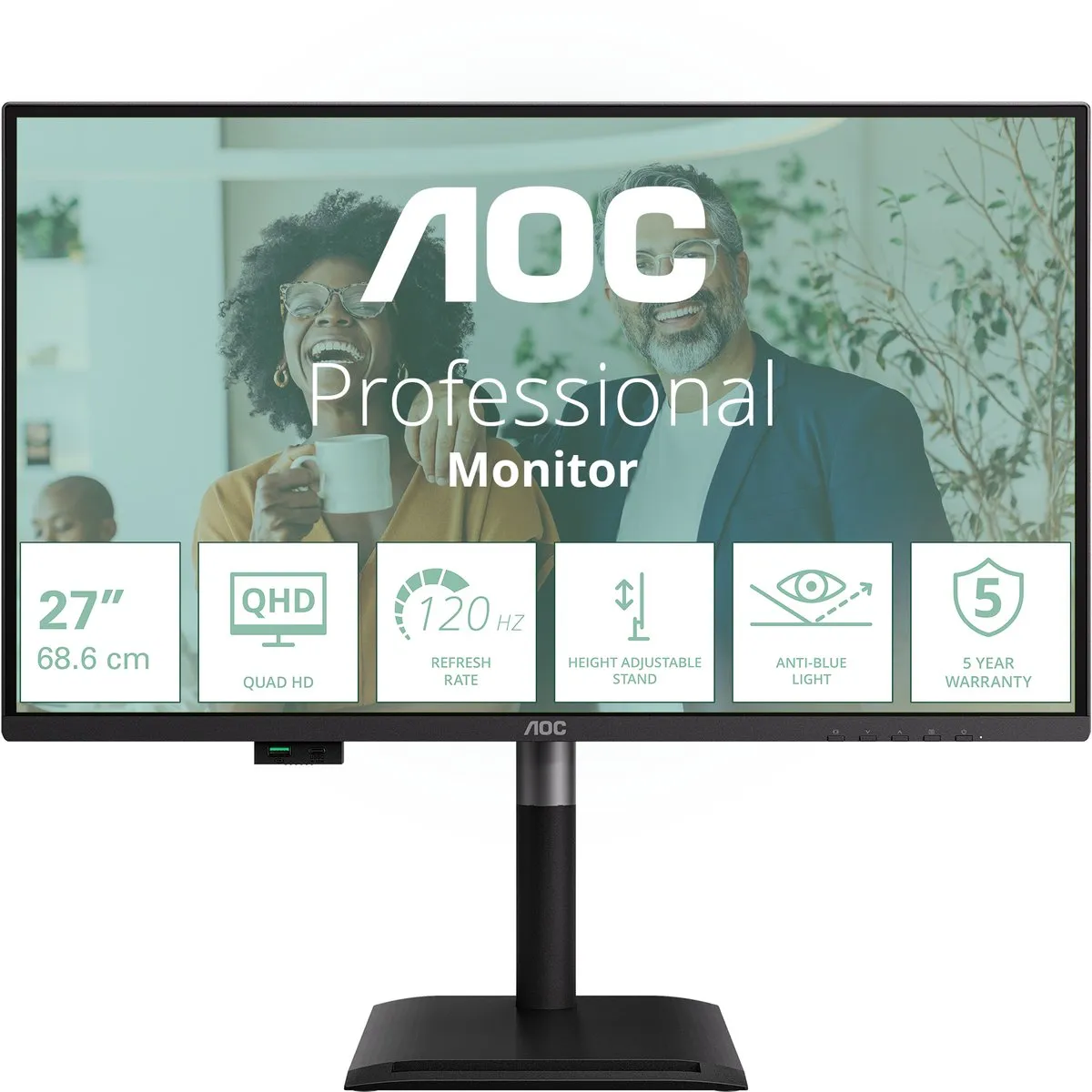 AOC Q27P4CV Monitor 27" Quad HD