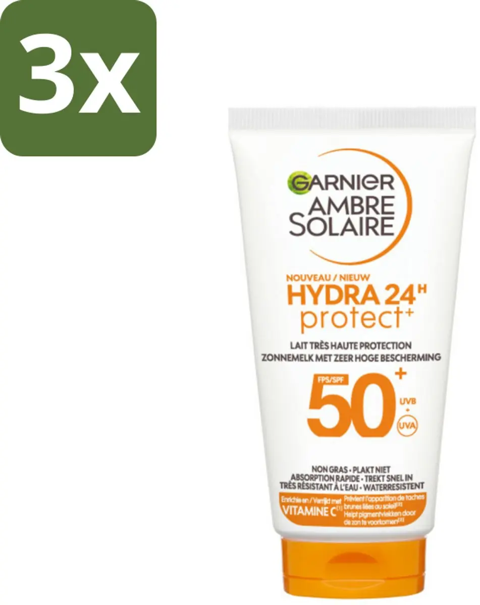 Garnier Ambre Solaire Hydra 24H Zonnebrandcrème SPF 50+