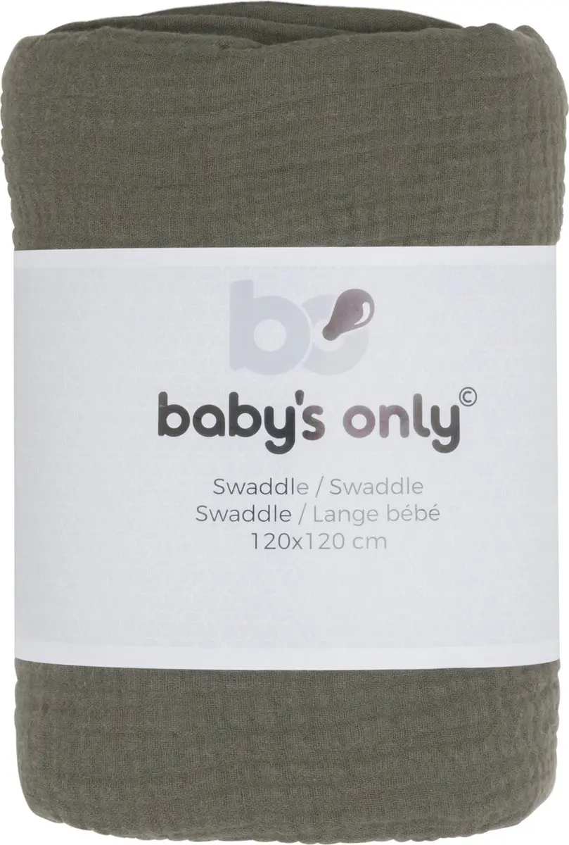 Baby's Only Inbakerdoek Breeze Khaki 120x120cm - afbeelding 6 van 6