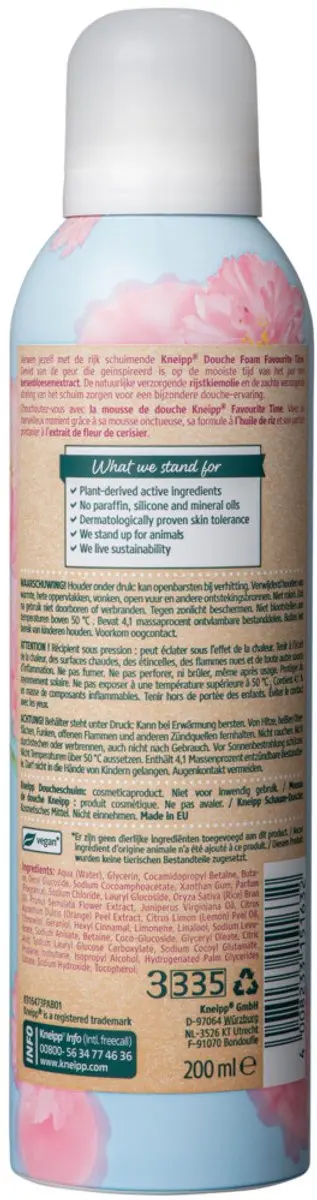 Kneipp Douche Schuim Favourite Time Kersenbloesem 200ml - 2 Stuks