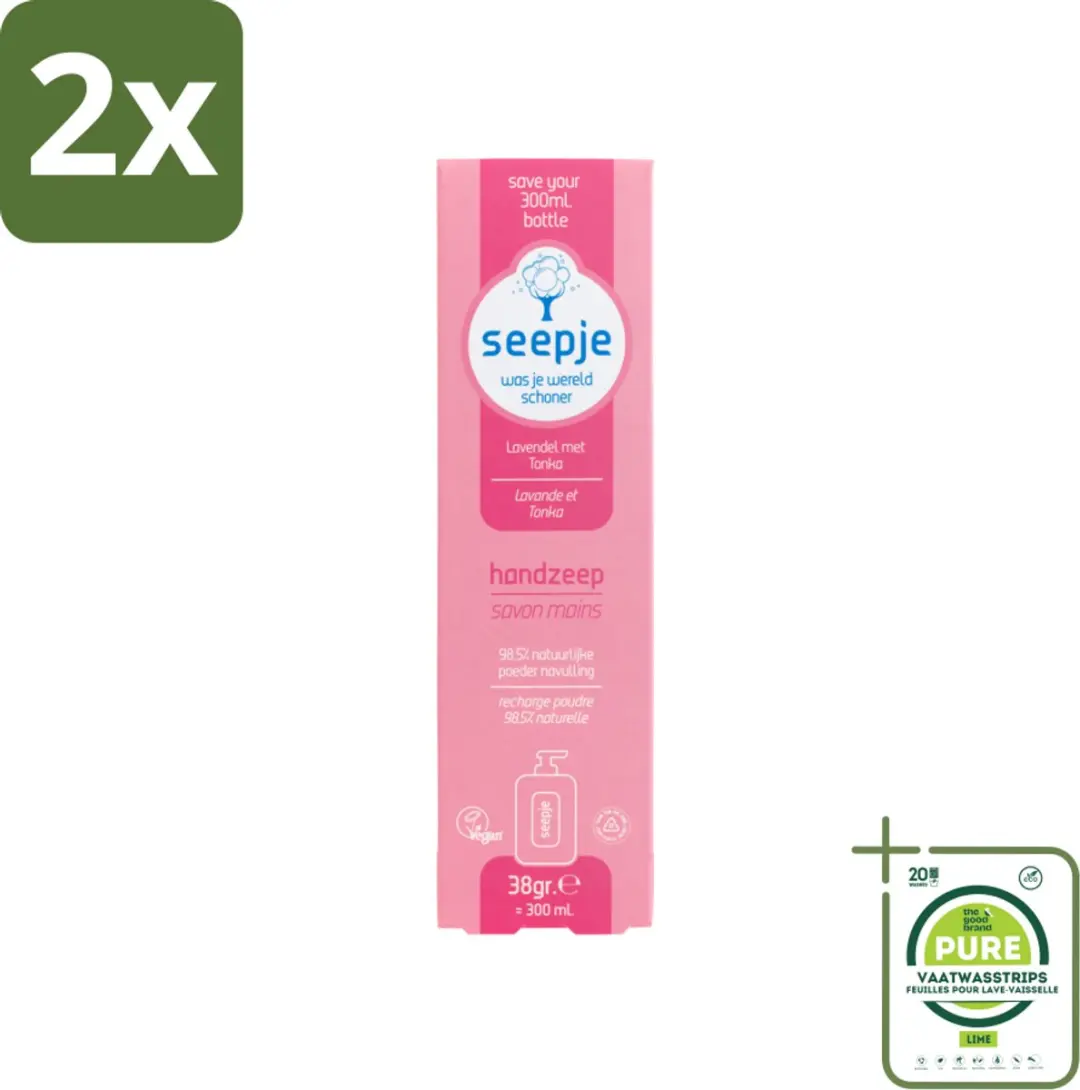 Seepje Handzeep Lavendel met Tonka Navulverpakking 38g