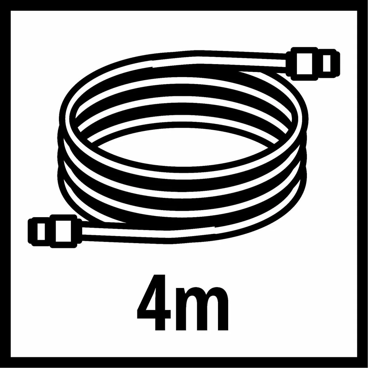 Einhell Spiraalslang 4m Ø6mm - met snelkoppeling