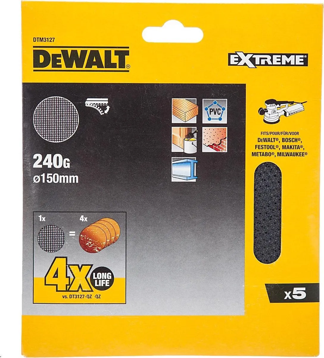 DeWalt DTM3127 Mesh Schuurgaas 150mm
