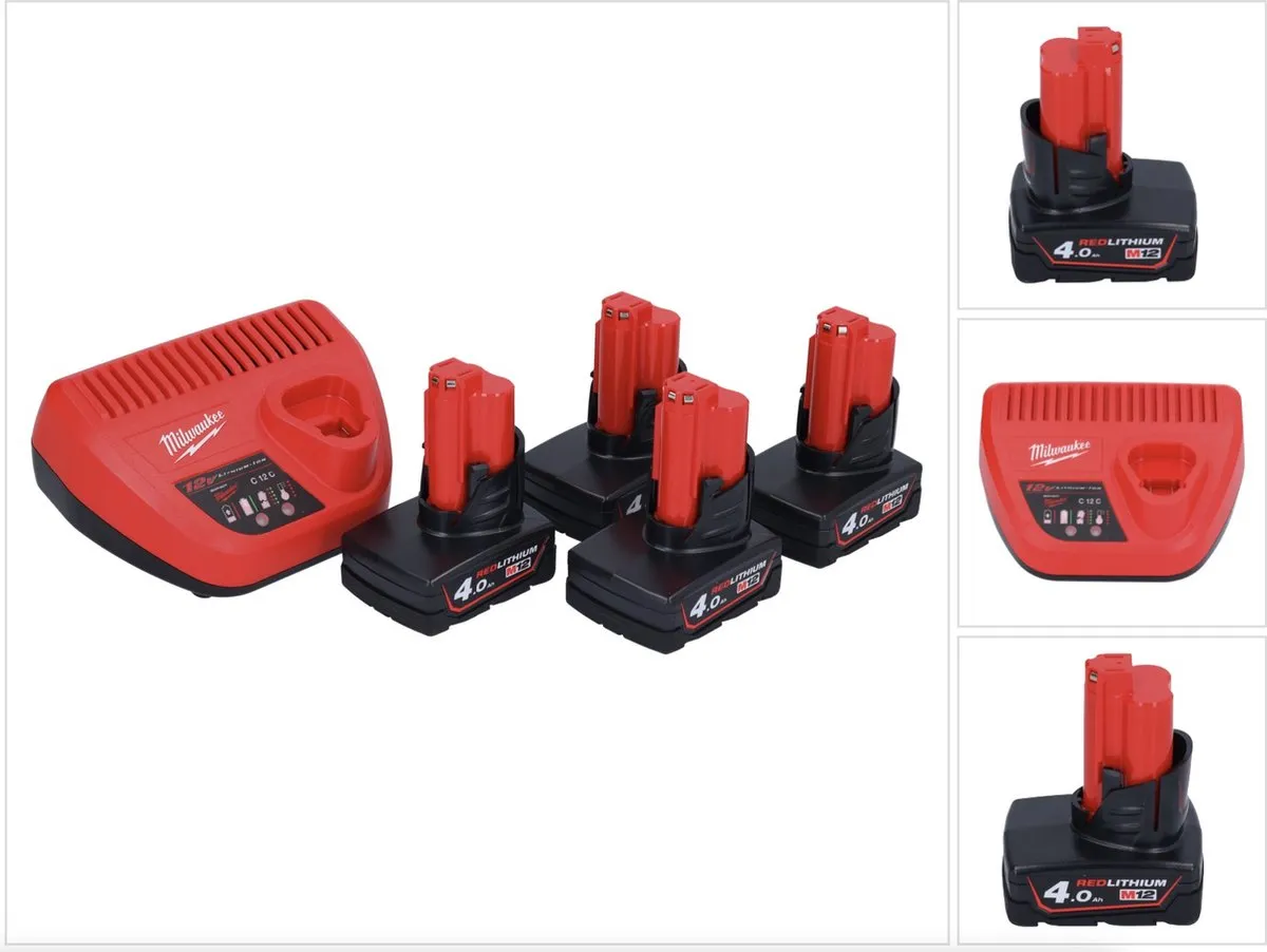 Milwaukee M12 NRG-404 Startset