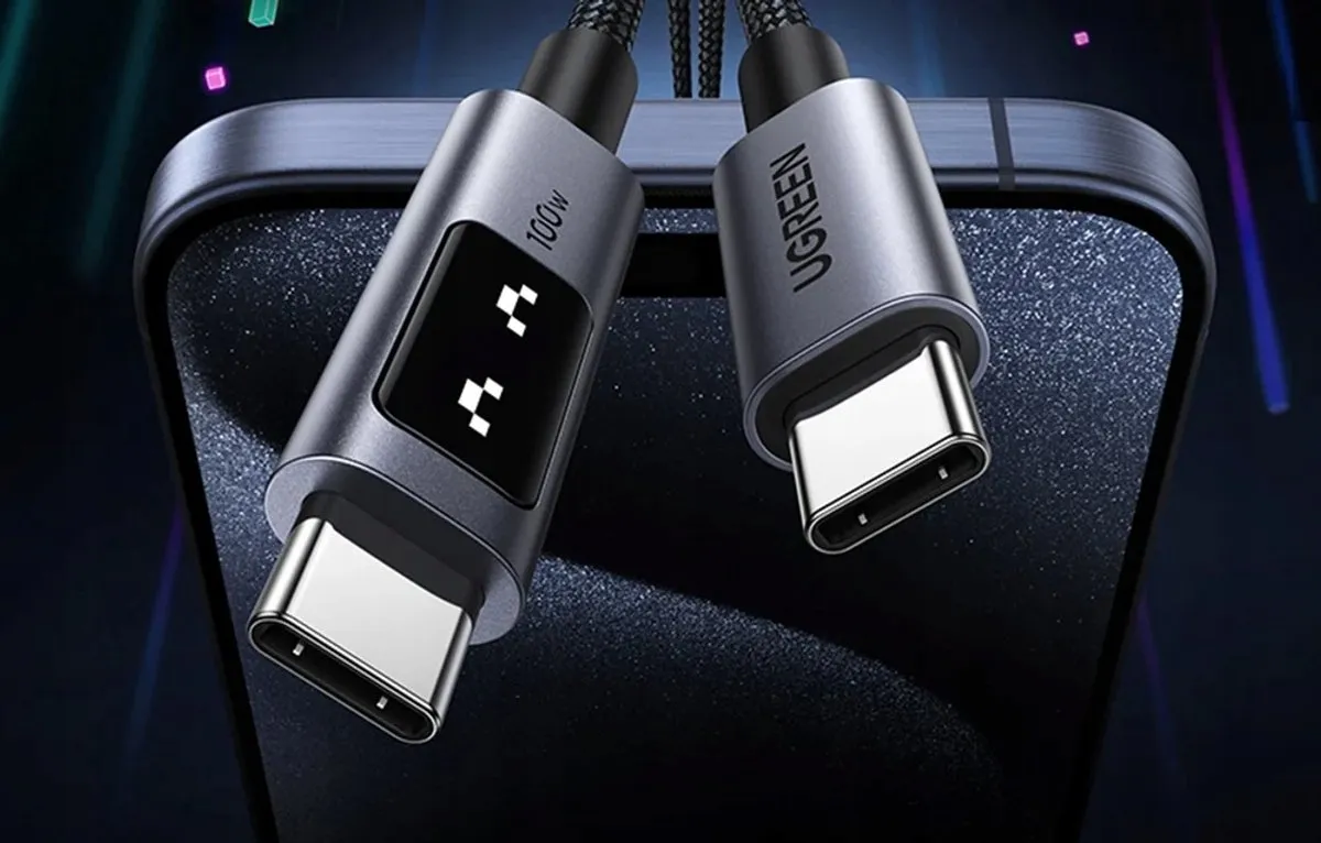 UGREEN USB-C Kabel 100W PD 0.5m - LED Display