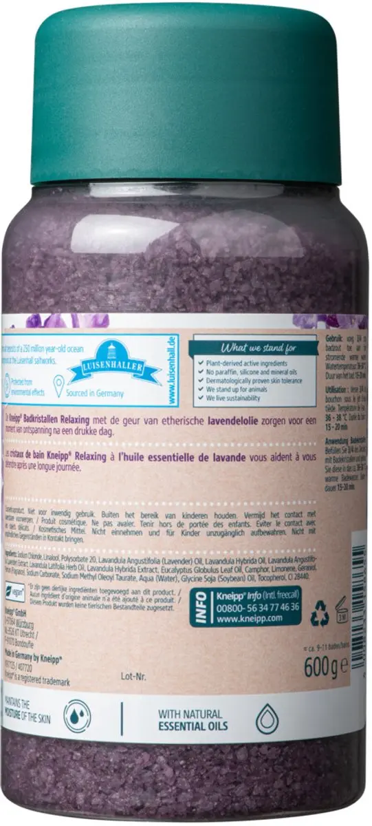 Kneipp Badzout Lavendel 600g - 20 Stuks