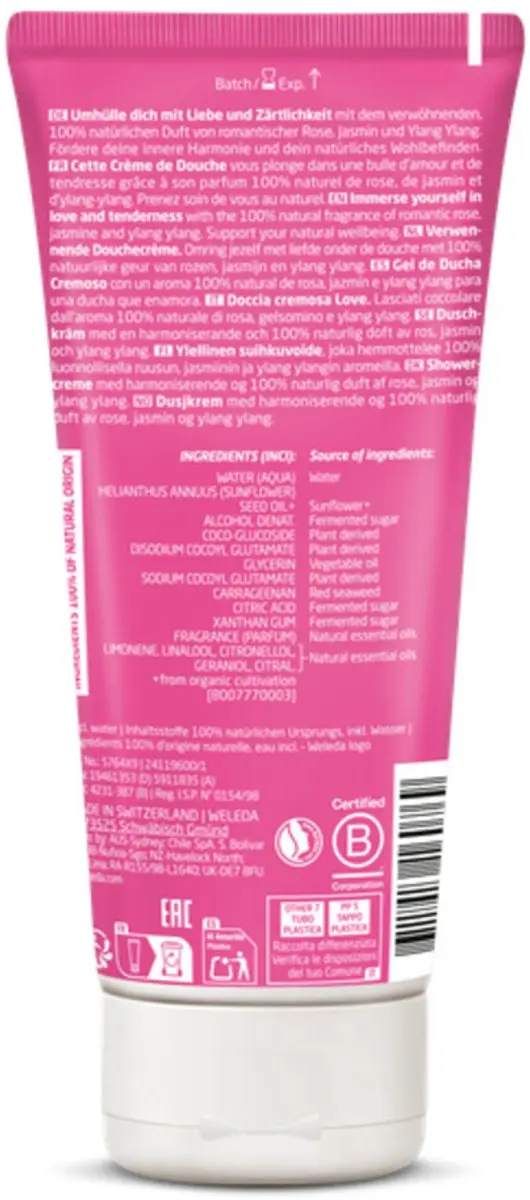 Weleda Aroma Shower Love Douchecrème 200ml - 15 Stuks