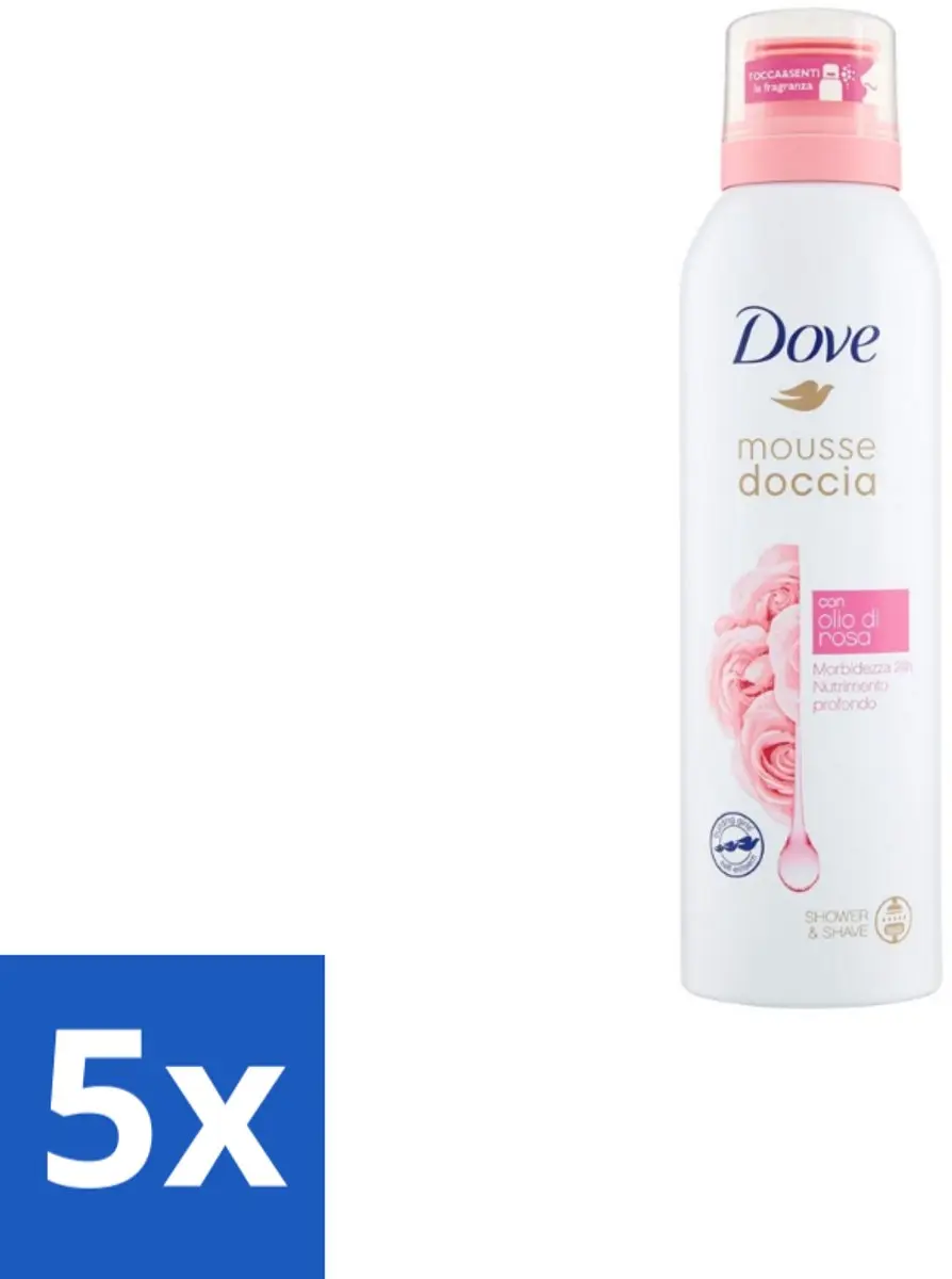 Dove Shower Foam Roze Olie 225ml