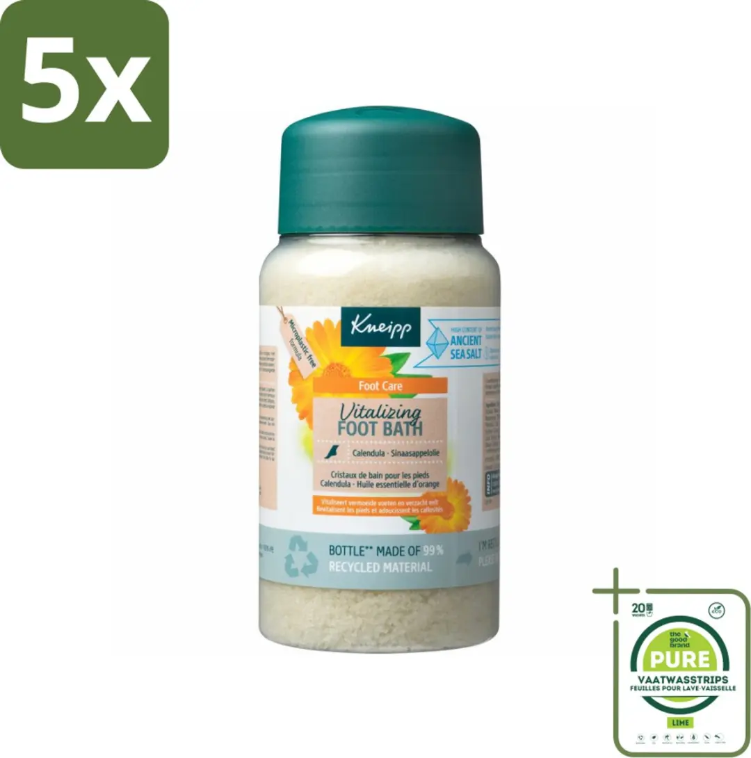 Kneipp Voetbadzout Vitalizing Citrus 3000g (5x600g)