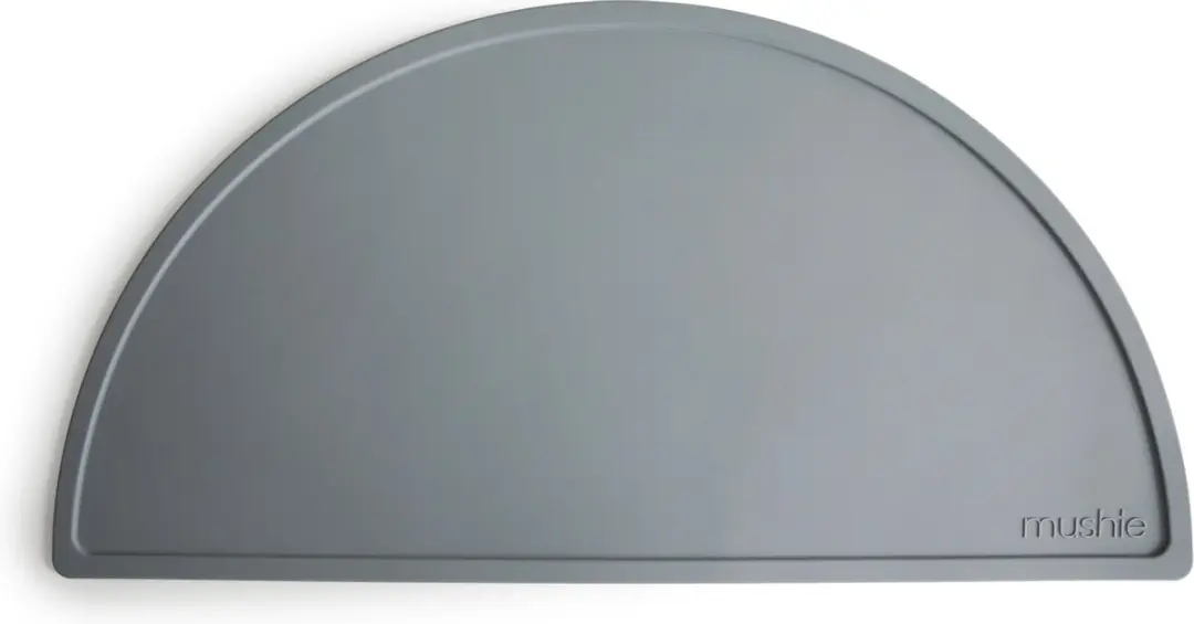 Mushie Placemat Silicone - Stone Grey