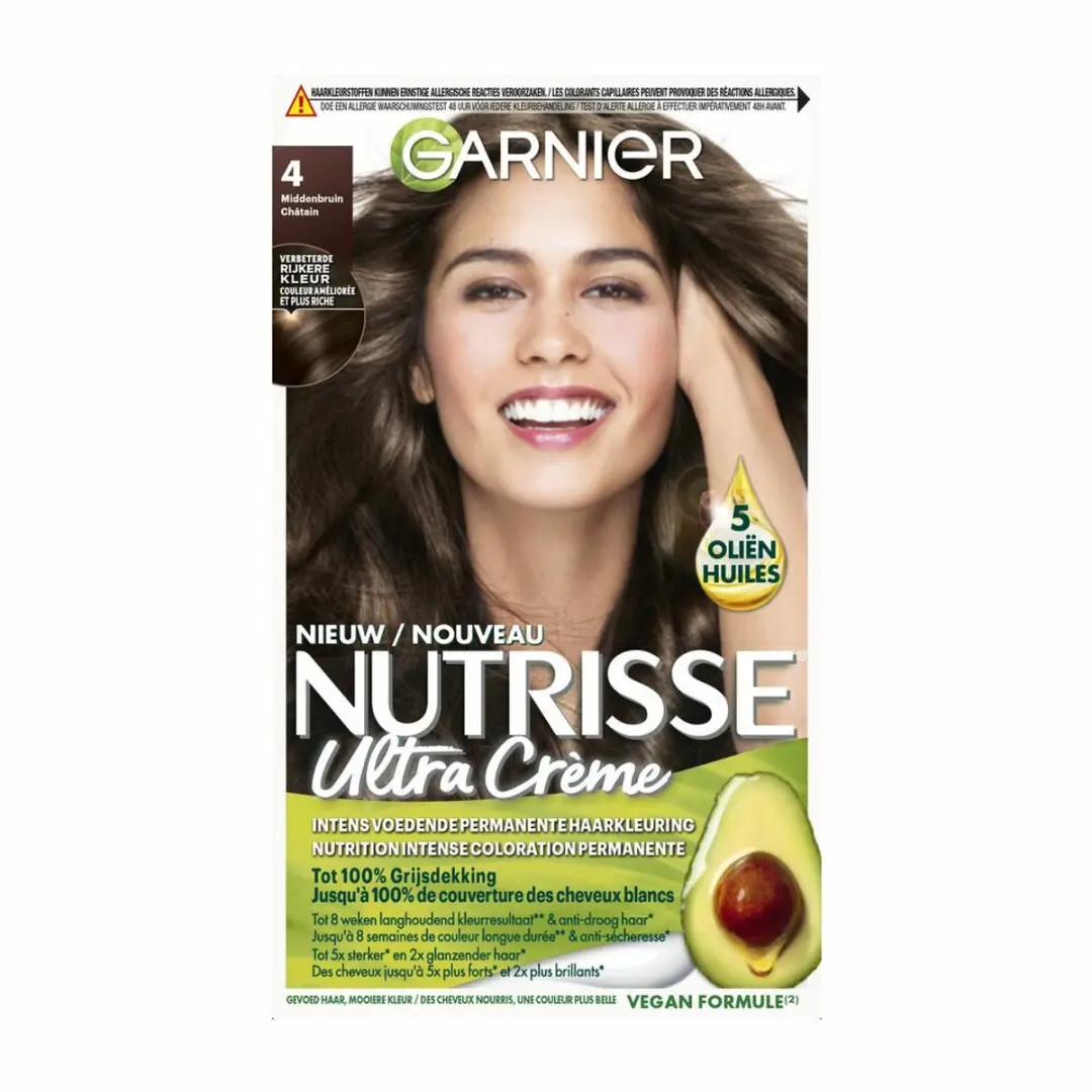 Garnier Nutrisse Ultra Crème Haarkleuring Middenbruin - 7 Stuks