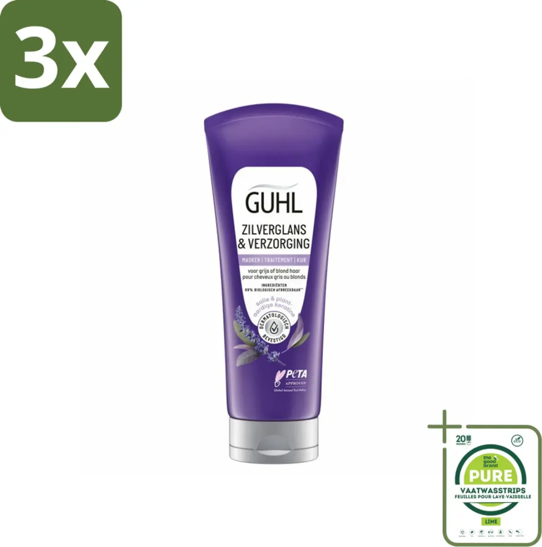 Guhl Haarmasker Zilverglans & Verzorging 200ml