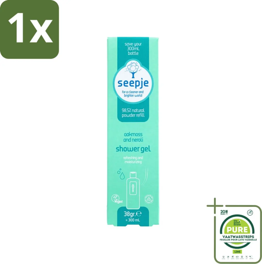 Seepje Douchegel Navulling Eikenmos & Neroli 38g