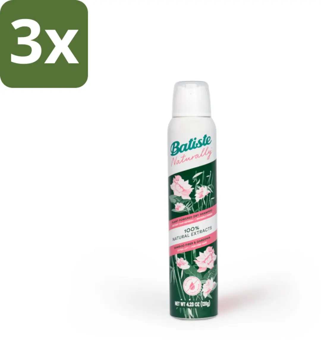 Batiste Naturally Bamboo & Gardenia Droogshampoo 200ml
