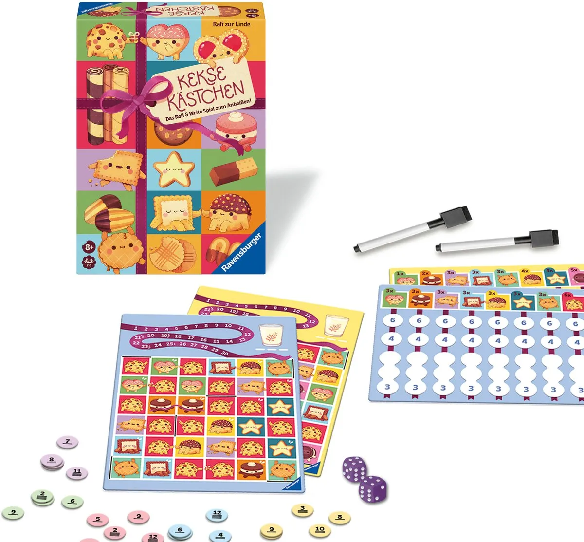 Ravensburger Cookie Party Roll & Write - Bordspel - 2-4 Spelers