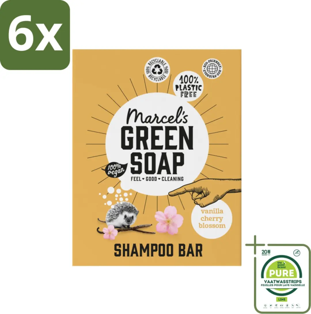 Marcel's Green Soap Shampoobar Vanilla & Cherry Blossom
